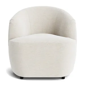 White Living Room Single Fabric Hotel Luxury Chairs Velvet Leisure Reception Accent Chair