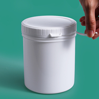 Venta Caliente de Fábrica: Tarro de Plástico con Tapa para Almacenamiento de Salsas y Polvos Domésticos, Grado Alimenticio, 300ml 10oz, de HDPE