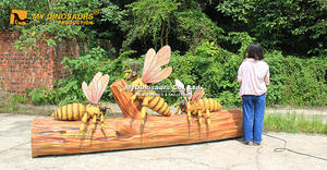 Decoraciones de Insectos para Jardín <span class=keywords><strong>Botánico</strong></span> My Dino, Abeja Animatrónica Grande - Product Image 6