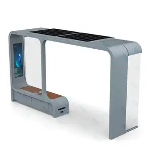 Scheda di fermata del <span class=keywords><strong>Bus</strong></span> in acciaio a forma di rettangolo a basso prezzo 12V per pubblicità a LED produttore professionale - Product Image 1