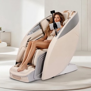 เก้าอี้นวดไฟฟ้าแบบเต็มตัว รุ่นใหม่ ปี 2026 หรูหรา ระบบ Zero Gravity พร้อมราง SL แบบ 4D คู่ <span class=keywords><strong>นวด</strong></span>เท้า <span class=keywords><strong>นวด</strong></span>ด้วยความร้อน ชิอัตสึ <span class=keywords><strong>นวด</strong></span>คลึง <span class=keywords><strong>นวด</strong></span><span class=keywords><strong>ไทย</strong></span> ยืดตัว - Product Image 1