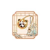 Pembatas Buku Logam Berlubang Motif Panda Kartun Penanda Halaman Gaya Cina yang Indah Hadiah Budaya Kreatif untuk Anak-anak dan Pelajar