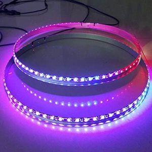 ADT 4PCS Kit d'éclairage LED pour jantes de roues, contrôlé par application, avec effets de défilement et de stroboscope, pour camion et voiture - Product Image 5