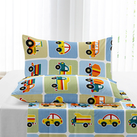 Ensemble de draps d'hôtel en microfibre 100% polyester moderne pour enfants drap plat Queen Size ensemble de 3 pièces