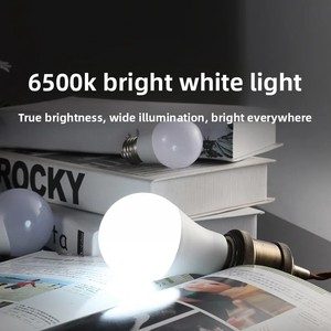 <span class=keywords><strong>Super</strong></span> lumineux E27 grande vis LED ampoule blanche lampe économie d'énergie CFL aluminium plastique enduit ampoule fluorescente pour le ménage - Product Image 3