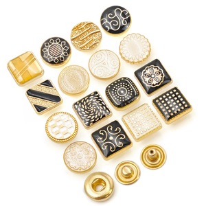 Eco Friendly Metal Snap <b>Button</b> Custom Brass Copper Iron Stainless Steel Square Round Shape Garment Fastener For Clothing Bag - Product Image 6