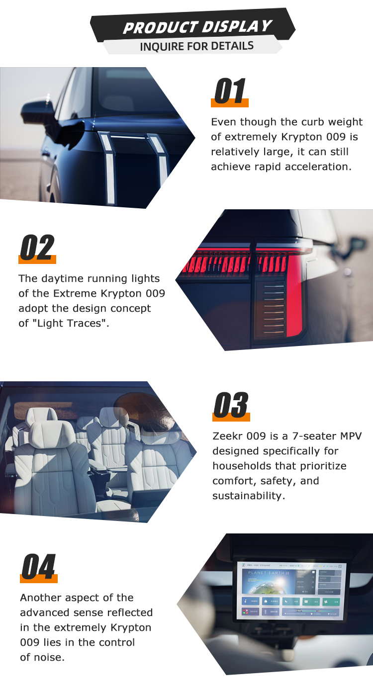 EVOLVE　加賀クリエイト 2023 Zeekr 009 Electric Car - 6 Doors, 7 Seats, 702 Km Range