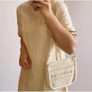 Nuevos artículos de bolso 2023 moda verano bolso de mano bolso de paja bolso de playa bolso de ganchillo hecho en Vietnam - Product Image 2