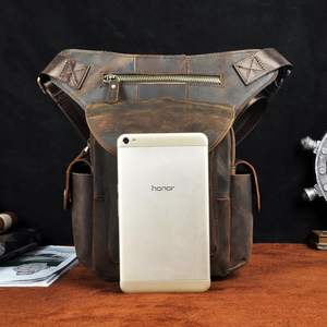 <span class=keywords><strong>Borsa</strong></span> a tracolla <span class=keywords><strong>da</strong></span> <span class=keywords><strong>uomo</strong></span> Anti-goccia in pelle a tracolla <span class=keywords><strong>borsa</strong></span> tattica per moto <span class=keywords><strong>da</strong></span> esterno per le gambe - Product Image 2