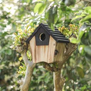 Casa Bluebird de madera, casas de pájaros colgantes para exteriores con guardia de depredador, casa de caja de pájaros salvajes al aire libre - Product Image 5