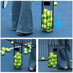 Recogedor de Pelotas de Tenis Portátil JIAXIN, Cesta Recolectora de Pelotas de Tenis Profesional de Presión Rápida, Ahorra Tiempo y Esfuerzo - Product Image 3