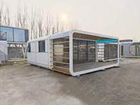 Modèle d'usine de maison conteneur préfabriquée à emballage plat, certifiée CE, respirante, au design moderne, pour bureau, salle de sport, gîte mobile/villa