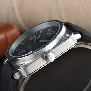 Relojes <span class=keywords><strong>de</strong></span> Negocios <span class=keywords><strong>de</strong></span> Lujo <span class=keywords><strong>de</strong></span> Alta Calidad, Unisex, <span class=keywords><strong>de</strong></span> Acero Inoxidable, Cuadrados, Mecánicos, Resistentes al Agua, con Esfera <span class=keywords><strong>de</strong></span> Agujas, Diseño Simple y Elegante - Product Image 4