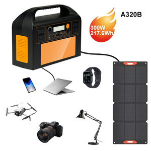 สถานีไฟฟ้าพกพาสำหรับกิจกรรมกลางแจ้งขายดีอันดับต้นๆ 300W 90000mAh เครื่องกำเนิดพลังงานแสงอาทิตย์ คลื่นไซน์บริสุทธิ์ ชาร์จเร็วผ่าน USB เหมาะสำหรับตั้งแคมป์และปิกนิก - Product Image 1