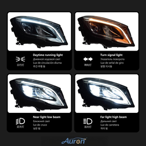 AURON Nouveau Phare LED Haute Intensité 12V 6000K CSP 36W 6000 Lumens Forme d'ampoule D2H GLA W156 (2015-2017) Automobile - Product Image 6