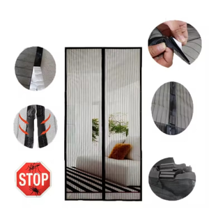 Cortina <span class=keywords><strong>Mosquitera</strong></span> de Fibra de Vidrio con <span class=keywords><strong>Cierre</strong></span> Magnético de Estilo Moderno, Cortinas Mosquiteras para Todas las Estaciones, Tamaño Personalizado para Interiores del Hogar - Product Image 3