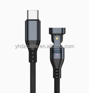 240W Nylon Braided Magnetic Charging Cable 1m/1.8m PD 240W USB C to USB C Magnetic Phone Charger Cables for Tablet/Laptop/MaBook - Product Image 2