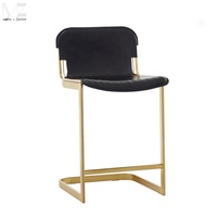 Meubles de bar à la maison en acier inoxydable comptoir tabouret de bar de luxe en cuir moderne tabouret haut chaises de bar pour la cuisine moderne