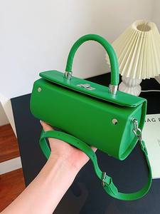 2026 Luxury Custom Designer Fashion Women's Handbag Single Strap <b>Small</b> Flap Logo Boston Bag Candy PU Portable Cover Closure - Product Image 2