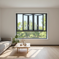 Ventanas Plegables Horizontales de Diseño Moderno con Aislamiento Térmico y Acústico y Marco de Aleación de Aluminio