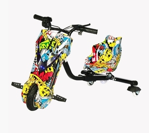 Nuovo Monopattino <span class=keywords><strong>Elettrico</strong></span> Personalizzabile per Bambini a <span class=keywords><strong>Tre</strong></span> <span class=keywords><strong>Ruote</strong></span> Giocattolo Drift Kart 250W - Product Image 2