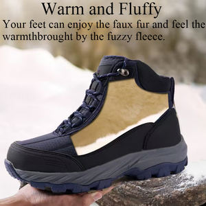 Botas de Nieve para <span class=keywords><strong>Hombre</strong></span>, Anticolisión, Resistentes a Salpicaduras, Transpirables, para Exteriores, Aventura, Montañismo y Senderismo en Bajas Temperaturas - Product Image 3