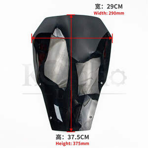 Parabrisas KOLMIO-LAM de 38 cm Compatible con Motocicleta Yamaha 2004 - 2016 XT660R XT660 R Cúpula Deflector de Viento <span class=keywords><strong>XT</strong></span> <span class=keywords><strong>660R</strong></span> 04-16 - Product Image 6