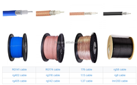 Câble coaxial RG58 avec connecteur BNC mâle coudé et connecteur N mâle à sertir en laiton, 50 Ohm, 300 mm, longueur personnalisée