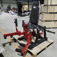 Appareil commercial pour adducteurs de la hanche et cuisses externes avec exercices pour le dos et la poitrine, à charge par plaques, pour l'entraînement du bas du corps