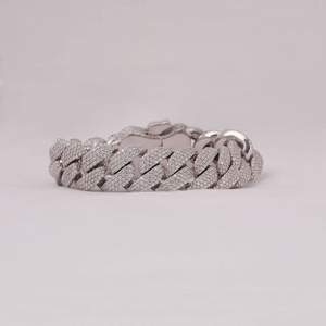 Bracelet chaîne cubaine en argent sterling 925 de qualité supérieure avec moissanite VVS, ajustement personnalisé, bijoux de luxe pour hommes et femmes - Product Image 1