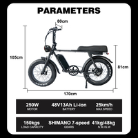 Nouveau Vélo Électrique en Stock pour Adultes, VTT Électrique Économique et Rapide, Pneu Fat 20 Pouces, Livraison USA EU