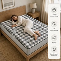 Kasur Hybrid Grosir Ukuran Full 12 Inch Pocket Spring Memory Foam Quilted Top Ramah Lingkungan Desain Modern Hotel Rumah
