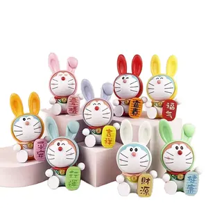 Doraemon Blessing Cosplay Collection Model Cat 8-Piece New Year Fortune Toy Anime PVC Figure Mystery Box Set Blind Box Set