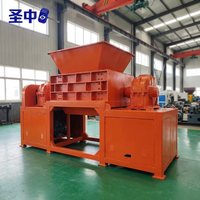 Petite machine à déchiqueter à double arbre pour la ferraille, les bouteilles en plastique, les canettes et les vieux papiers, à vendre