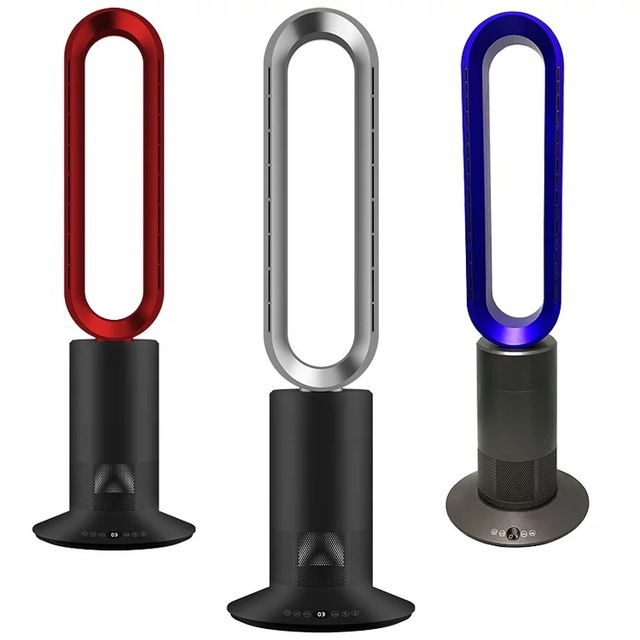 Bladeless Digital Smart Plastic Tower Fan Heater for Bedroom Indoor Big Home Use Household & Hotel PTC