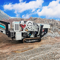 Trituradora de mandíbula montada sobre orugas y trituradora de mandíbula de piedra dura de mineral portátil grande Precio de fábrica a la venta