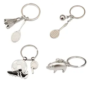 Fashion Design Custom Motorbike Little Bear Shrimp Pig Cartoon Metal Zinc Alloy Logo Cute Handbag Printing Keychain