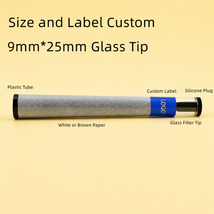 Label Sticker Branded Glass Tip Pre-made <b>Rolled</b> Cones Cigarette <b>Rolling</b> <b>Paper</b> Tobacco Smoking <b>Rolled</b> Cones with Glass Filter Tip - Product Image 4