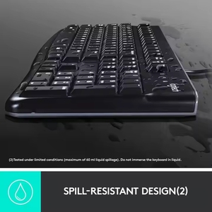 Juego de teclado y ratón USB con cable <span class=keywords><strong>Logitech</strong></span> MK120 Original, ordenador de oficina en casa, portátil, juego de ratón y teclado Universal - Product Image 2