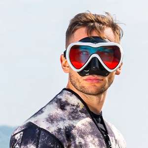 180 degrés nouveau masque de plongée de natation grande lentille <span class=keywords><strong>tuba</strong></span> équipement de plongée plongée sous-marine masque de chasse sous-marine <span class=keywords><strong>tuba</strong></span> aileron Sports nautiques - Product Image 5