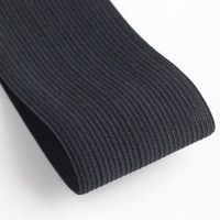 Bande élastique tissée sur mesure de qualité supérieure pour la couture, style chevrons blanc, sangle haute élasticité 100 % polyester