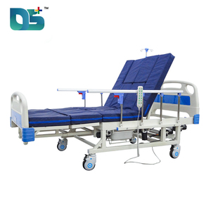 Tempat Tidur Rumah Sakit Elektrik Medis 3 Fungsi dengan Kontrol Jarak Jauh, Rel yang Dapat Disesuaikan, dan Roda untuk Pasien - Product Image 4