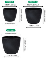 Nouveau design, pots de fleurs à motif de football, imitation céramique bon marché, pot de fleurs en plastique, support personnalisé, usine de Dongguan, utilisation en jardin