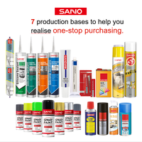 SANVO – Spray de réparation d'étanchéité transparent et imperméable 400 ml – Caoutchouc liquide noir – Spray d'étanchéité thermoséchant blanc pour réparation de fuites