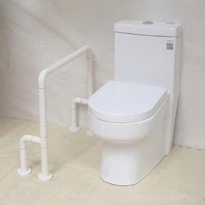 Barres d'appui de salle de bain Ji Tu en nylon et acier inoxydable 201 antidérapantes pour personnes âgées et handicapées, support pour toilettes - Product Image 3