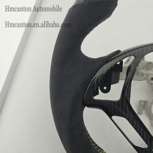 พวงมาลัยรถยนต์อินฟินิตี้ G27 G37 ลายคาร์บอนไฟเบอร์อัลคันทาร่าสีเหลือง พร้อมแถบตกแต่งด้านบน ขายส่งราคาพิเศษ - Product Image 4