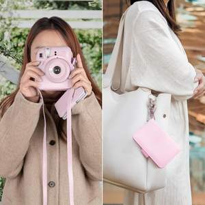 Estuche de Cuero PU Personalizado para Cámara con 28 Bolsillos, Álbum de Fotos Pequeño de 2 x 3 Pulgadas para Fujifilm Instax Mini 12 para Niñas - Product Image 5