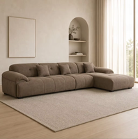 Canapé d'Angle Moderne en Tissu Haut de Gamme pour Salon, Ensemble de Canapés Modulables de Luxe en Forme de L Meubles de Salon Modernes