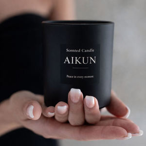 Vela Aromática AIKUN de Cera de Soya en Vaso de Cerámica con Fragancia de Aceites Esenciales para Spa en Casa y Dormitorio - Product Image 5