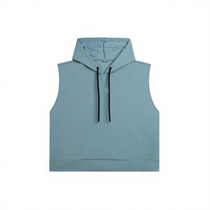 Sudadera sin mangas personalizada 2026 para hombre, oversize, anti-bolitas, 520 GSM, de felpa francesa, poliéster, para gimnasio, fitness y uso urbano. - Product Image 1